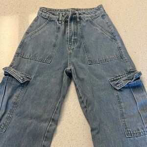 SHEIN Denim Cargo Pants